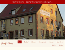 Tablet Screenshot of gasthof-neusitz.de